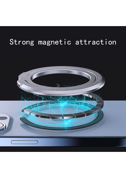 Turuncu Tarzı iPhone Serisi Magsafe ile Uyumlu Manyetik Cep Telefonu Zil Tutacağı Magsafe Çıkarılabilir Cep Telefonu Tutacağı Kickstand (Yurt Dışından) modelleri