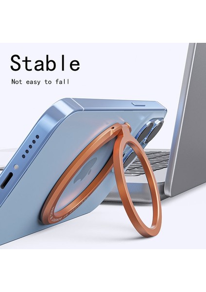 Turuncu Tarzı iPhone Serisi Magsafe ile Uyumlu Manyetik Cep Telefonu Zil Tutacağı Magsafe Çıkarılabilir Cep Telefonu Tutacağı Kickstand (Yurt Dışından) indirimleri