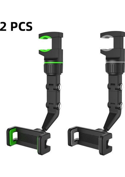Gri ve Yeşil Tarzı Araba Dikiz Aynası Montaj Telefon Tutucu Evrensel Dikiz Aynası Telefon Gps Tutucu Klip Inç Cep Cep Telefonu Için Standı (Yurt Dışından)