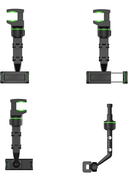 Gri ve Yeşil Tarzı Araba Dikiz Aynası Montaj Telefon Tutucu Evrensel Dikiz Aynası Telefon Gps Tutucu Klip Inç Cep Cep Telefonu Için Standı (Yurt Dışından) fırsatları