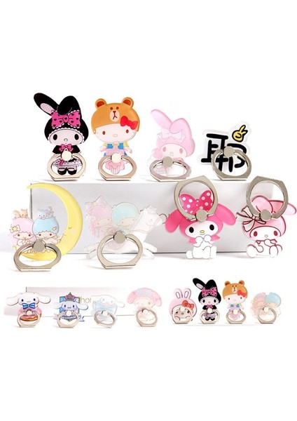 No.4 Tarzı Melody Twins Star Cep Telefonu Tutacağı Evrensel Telefon Zil Tutacağı Telefon Standı Parmak Yüzük Tutacağı Masalar iPhone Için Destek (Yurt Dışından) fiyatları