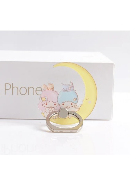 No.4 Tarzı Melody Twins Star Cep Telefonu Tutacağı Evrensel Telefon Zil Tutacağı Telefon Standı Parmak Yüzük Tutacağı Masalar iPhone Için Destek (Yurt Dışından) fırsatları