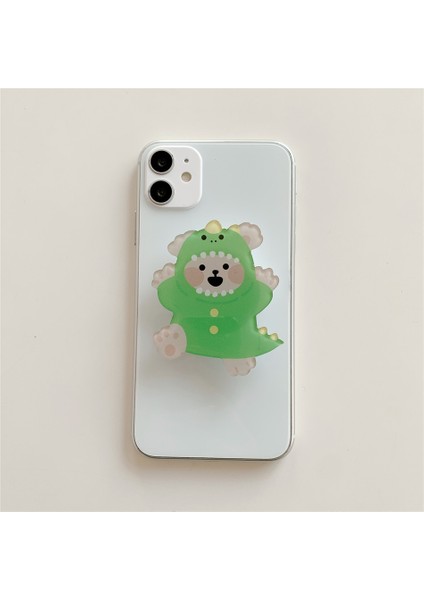 B1 Stili Sevimli 3D Kore Karikatür Ayı Köpek Evrensel Telefon Tutacağı Katlanabilir Tutucu Genişleyen Telefon Standı Parmak Yüzük Tutacağı Güzel Komik Grily (Yurt Dışından)