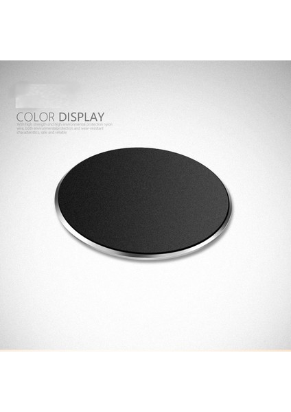 Siyah Mat Stil Yuvarlak Evrensel Manyetik Telefon Araç Tutucu Metal Plaka Sticker, Güçlü Mıknatıs Standı Filmi Için Ultra Ince Demir Sac Alçı (Yurt Dışından)