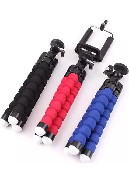 Tek Dirsek Kırmızı Stil Cep Telefonu Tutucu Esnek Ahtapot Tripod Cep Telefonu Kamerası Için Braket Selfie Standı Monopod Desteği Fotoğraf Uzaktan Kumanda (Yurt Dışından) fırsatları