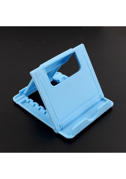 Mavi Stil Cep Telefonu Masa Standı 7 Renk Telefon Tutucu Tripod Plastik Ayarlanabilir Katlanabilir Evrensel Kaymaz Telefon Masa Tutucu Standı (Yurt Dışından)