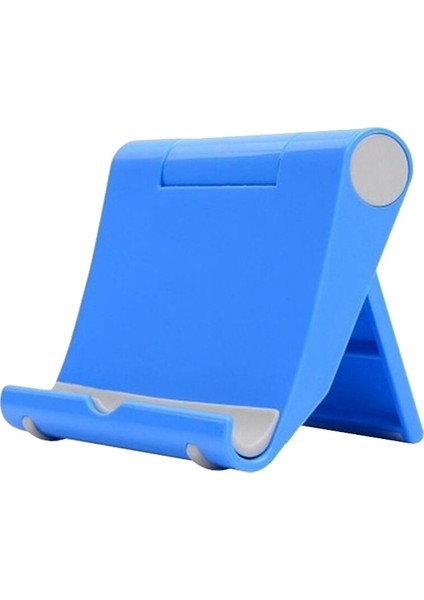 Mavi Stil Cep Telefonu Masa Standı 7 Renk Telefon Tutucu Tripod Plastik Ayarlanabilir Katlanabilir Evrensel Kaymaz Telefon Masa Tutucu Standı (Yurt Dışından)