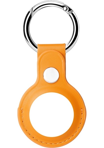 Tip 1 Sarı Stil Apple Airtags Için Kılıf Deri Anahtarlık Koruyucu Airtag Tracker Locator Device Airtag Hava Etiketleri Için Anti-Lost Case Llavero (Yurt Dışından)