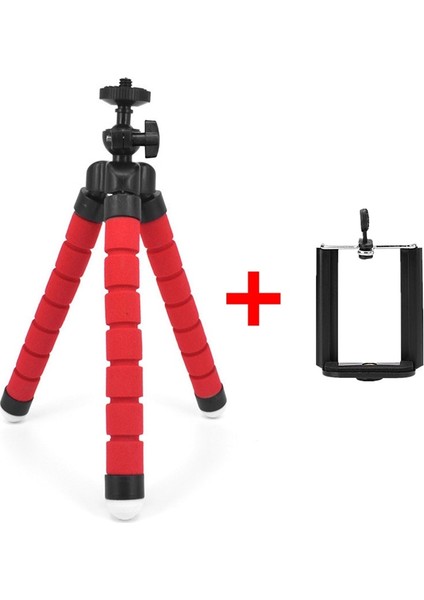 B Tarzı Cep Telefonu Tutucu Esnek Ahtapot Tripod Kamera Selfie Standı Monopod Desteği Telefon iPhone Için Fotoğraf Uzaktan Kumanda Tripod (Yurt Dışından)