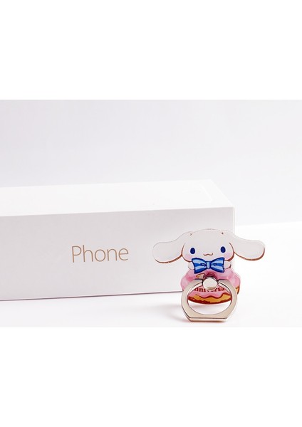 No.6 Tarzı Melody Twins Star Cep Telefonu Tutacağı Evrensel Telefon Zil Tutacağı Telefon Standı Parmak Yüzük Tutacağı Masalar iPhone Için Destek (Yurt Dışından)