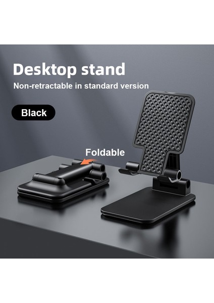 Sabit Braket Stili Lısm Masaüstü Cep Telefonu Tutucu iPhone iPad Ayarlanabilir Tablet Için Standı Katlanabilir Masa Cep Telefonu Masa Standı Tutucu Evrensel (Yurt Dışından)