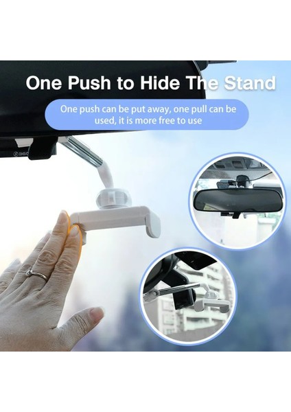 Beyaz Stil Cep Telefonu G Derece Tutucu Montaj Araç Gps Araba Dikiz Aynası Akıllı Telefon Stand Braketi Cep Telefonu Taşınabilir Malzemeleri (Yurt Dışından) modelleri