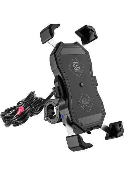 Qc3.0 Şarj Cihazı Stili ile Qc 3.0 USB Qi Kablosuz Şarj Cihazı Motosiklet Cep Telefonu Tutucu Scooter Motor Motosiklet Için Montaj Akıllı Telefon Desteği (Yurt Dışından) fiyatları