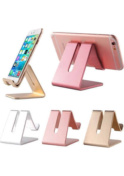 Siyah Stil Tek Tutucu Standı Mobil Akıllı Telefon Desteği Tablet Standı IPhone Masası Cep Telefonu Tutucu Standı Taşınabilir Mobil Tutucu (Yurt Dışından)