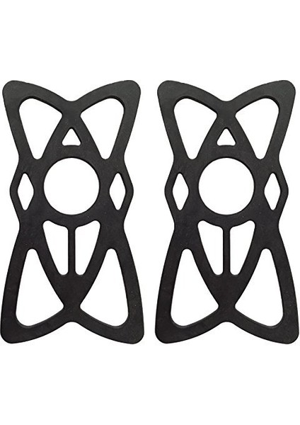 2 Adet Siyah Stil Bisiklet Motosiklet Telefon Bağlantı Tether - x Web Grip Silikon Cep Telefonu Tutucu Band - Evrensel Elastik Kauçuk Güvenlik Kayışı (Yurt Dışından)