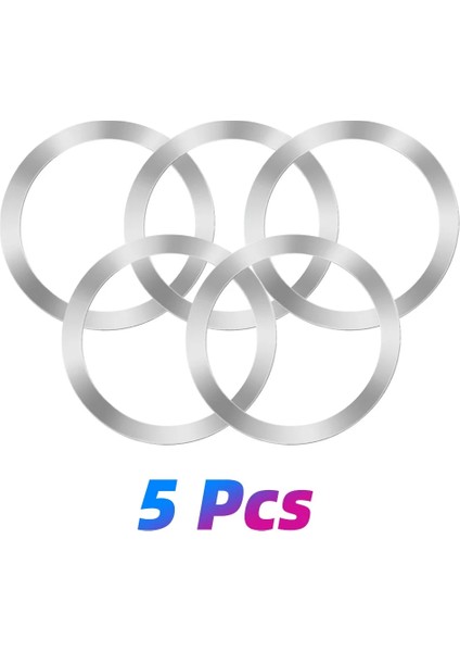 5 Adet Tarzı Fonken Için Magsafe Manyetik Plaka Yüzük Evrensel Metal Etiket Kablosuz Şarj Levha Cep Telefonu Araç Tutucu Plaka (Yurt Dışından)