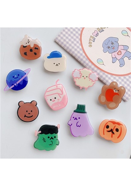 No.14 Tarzı Karikatür Sevimli Hayalet Epoksi Katlanabilir Cep Telefonu Uzatma Çerçevesi Parmak Standı Telefon Standı Lüks Evrensel Telefon Tutma Soketi (Yurt Dışından) fiyatları