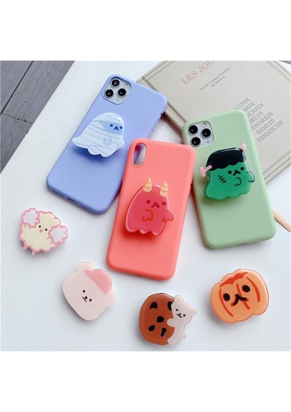 No.14 Tarzı Karikatür Sevimli Hayalet Epoksi Katlanabilir Cep Telefonu Uzatma Çerçevesi Parmak Standı Telefon Standı Lüks Evrensel Telefon Tutma Soketi (Yurt Dışından) indirimleri