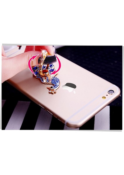 Yeşil Tavuskuşu Stili Elmas 360 Derece Metal Tutucu Tavuskuşu Parmak Yüzük iPhone Xs Max Xr Redmi 9 9t Pro Not Tand Tutacağı (Yurt Dışından)