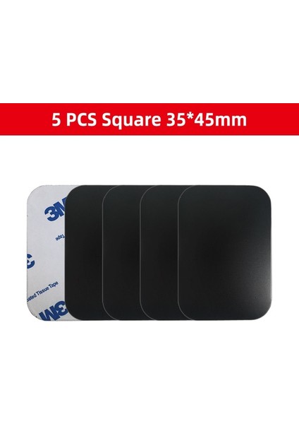 5 Adet Kare 35 45MM Tarzı Ack Metal Plaka Disk Mıknatıs Araç Telefon Tutacağı Demir Sac Etiket Mıknatıs Cep Telefonu Tutucu Araç Standı Montajı (Yurt Dışından)