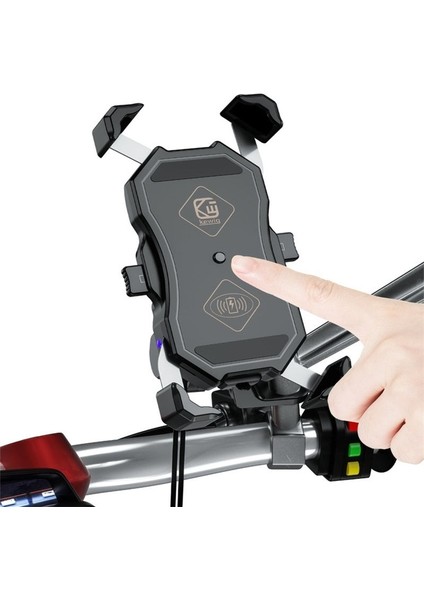 Qc3.0 Şarj Cihazı Stili ile Qc 3.0 USB Qi Kablosuz Şarj Cihazı Motosiklet Cep Telefonu Tutucu Scooter Motor Motosiklet Için Montaj Akıllı Telefon Desteği (Yurt Dışından) fırsatları