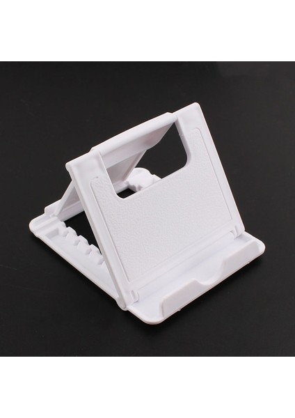 Beyaz Stil Cep Telefonu Masa Standı 7 Renk Telefon Tutucu Tripod Plastik Ayarlanabilir Katlanabilir Evrensel Kaymaz Telefon Masa Tutucu Standı (Yurt Dışından)