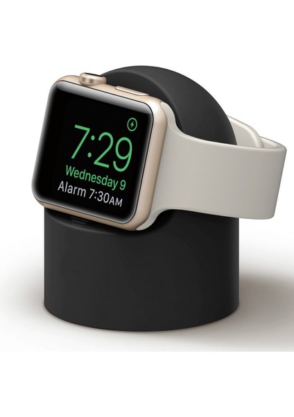 Pembe Tarzı Apple Watch Seriearge Kablosu Için Şarj Cihazı Stand Montajlı Silikon Yuva Tutacağı (Yurt Dışından) fiyatları
