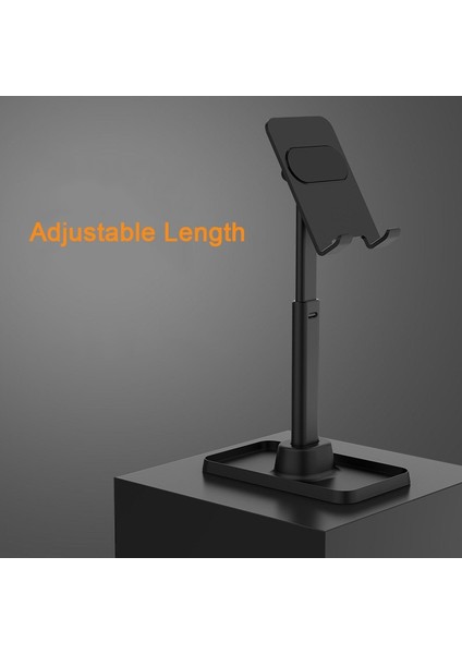 Siyah Yeni Stil Masaüstü Tablet Tutacağı Masa Hücresi Katlanabilir Uzatılabilir Destek Masası Cep Telefonu Tutacağı IPhone IPad Için Ayarlanabilir Stand (Yurt Dışından)