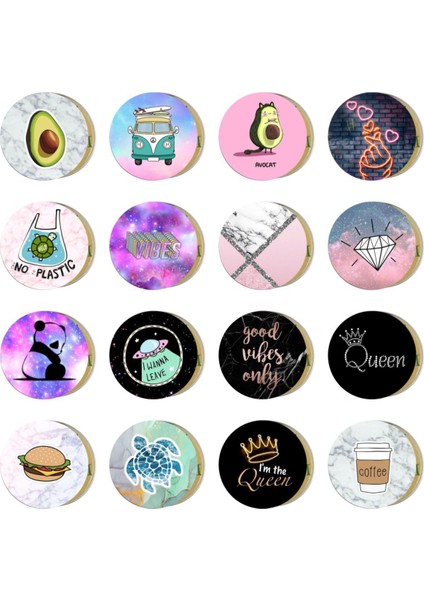 A1743 Stili Demir Sac Levha Manyetik Tutucu Yuvarlak Mobil Tablet Için Etiket Mıknatıs Disk Masası Araba Standı 40*0.4 (Yurt Dışından) indirimleri