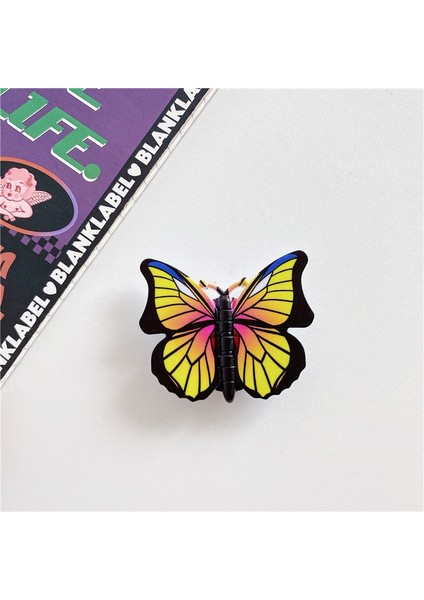 Stil 6 Stil Güzel Kelebek Genişleyen Telefon Standı Kavrama Parmak Rring Desteği iPhone 11 Için Düşme Karşıtı Yuvarlak Katlanabilir Cep Telefonu Tutucu (Yurt Dışından)