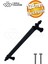128 mm Mat Siyah Çekmece Kulpları Dolap Mobilya Kulp Sert Polimer Kulpu ( 12.8 cm ) = 128MM ( 10 Adet ) 2