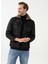 Mono Yaka Slim Fit Kapitone Siyah Erkek Mont MN2008700287 2