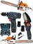 3'lü Set 9 Hp Benzinli Odun Ağaç Kesme Hızar Motoru- 58VF Şarjlı Dal Budama Şarjlı Matkap Vidalama 2