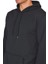 Modaen Siyah Kapuşonlu Sweatshirt (3 Iplik -Baskısız) 3