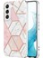 Samsung Galaxy S23 Için Yumuşak Tpu Telefon Kılıfı, Mermer Desen Imd Iml Çift Taraflı Elektrokaplama Koruyucu Kapak Pembe/beyaz (Yurt Dışından) 1