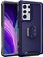 Samsung Galaxy S22 Ultra 5g Için 3-1 Arada Yüzük Tutucu Telefon Kickstand Koruyucu Telefon Geri Kapak-Navy Mavi (Yurt Dışından) 1