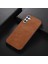 Samsung Galaxy A54 5g Cowhide Doku Pu Deri Kaplama Telefon Kılıfı Sabit Pc Yumuşak Tpu Scratch-Dayanıklı Telefon Geri Kapak Brown (Yurt Dışından) 2
