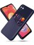Samsung Galaxy A04 4g (164.4 x 76.3 x 9.1 Mm) Için Cep Telefonu Kasası Kart Tutucu Tasarım Bezi Doku Telefonu Pu Deri Kaplı Pc Kapak-Mavi (Yurt Dışından) 1