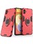 Samsung Galaxy A04 4g (164.4 x 76.3 x 9.1 Mm) Için Ring Tutucu Kickstand Pc+Tpu Kılıf Anti-Düşme Telefonu Kapak Koruyucusu-Kırmızısı (Yurt Dışından) 2