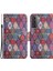 Samsung Galaxy S23 Için+ Çapraz Doku Pu Deri Deri Şok Geçirmez Telefon Vaka Desen Baskı Cüzdan Stand Folio Flip Cover-Kaleidoskop (Yurt Dışından) 1