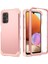Samsung Galaxy A73 5g Için 3-1 Arada Silikon+Pc Kasası Şok Geçirmez Güçlendirilmiş Köşe Telefonu Kapak-Rose Gold (Yurt Dışından) 2