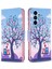 Samsung Galaxy A54 5g Iyi Korumalı Manyetik Flip Kasa Pu Deri Standı Özellik Cüzdan Baskılı Desen Telefon Kapağı Iki Baykuşlar (Yurt Dışından) 1