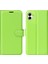Samsung Galaxy A04 4g (164.4 x 76.3 x 9.1 Mm) Için Folio Flip Telefon Kasası, Şok Geçirmez Litchi Doku Pu Deri Cüzdan Standı Koruyucu Kapak Yeşili (Yurt Dışından) 1