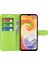 Samsung Galaxy A04 4g (164.4 x 76.3 x 9.1 Mm) Için Folio Flip Telefon Kasası, Şok Geçirmez Litchi Doku Pu Deri Cüzdan Standı Koruyucu Kapak Yeşili (Yurt Dışından) 2