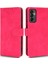 Samsung Galaxy M13 Için 4g Cilt Touch Hissedilen Tam Koruma Pu Deri Kılıf Stand Cüzdan Magnetic Toka Telefon Kapağı Strap-Red ile (Yurt Dışından) 1