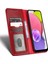 Samsung Galaxy A03S (164.2 x 75.9 x 9.1mm) Şok Geçirmez Telefon Flip Cüzdan Kılıfı Önleyici Pu Deri Izgara Dokusu Telefon Kapağı Standı-Wine Kırmızı (Yurt Dışından) 1