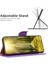 Samsung Galaxy S23+, Litchi Texture Pu Deri Telefon Cüzdan Kılıfı Stand-Purple ile Anti-Cratch Telefon Kapağı (Yurt Dışından) 2