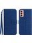 Samsung Galaxy Için M13 4g (Global Versiyon) HT04 Splash-Değiştirilmiş Pu Deri Deri Cep Telefon Koruma Kapağı Strap-Sapfire ile Baskılı Ayçiçeği Stand Cüzdan Telefon Kılıfı (Yurt Dışından) 1
