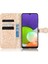 Samsung Galaxy A22 4g (Ab Versiyonu) Cüzdan Telefon Kılıfı Pu Deri Dot Desen Basılı Basılı Manyetik Kapatma Stand Folio Kapak Strap-Rose Gold (Yurt Dışından) 2