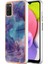 Samsung Galaxy A03S (166.5 x 75.98 x 9.14MM) Için Tpu Telefon Kılıfı 2.0mm Anti-Damla Elektrapılaşma Mermer Desen Imd Arka Kapak-Mor (Yurt Dışından) 1